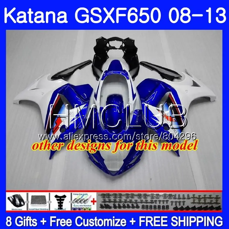 Комплект для Suzuki Katana GSXF 650 650F GSX650F 08 09, 10, 11, 12, 13 лет, 24HM. 17 GSXF650 2008 2009 2010 2011 2012 2013 обтекатель цвета: зеленый, черный