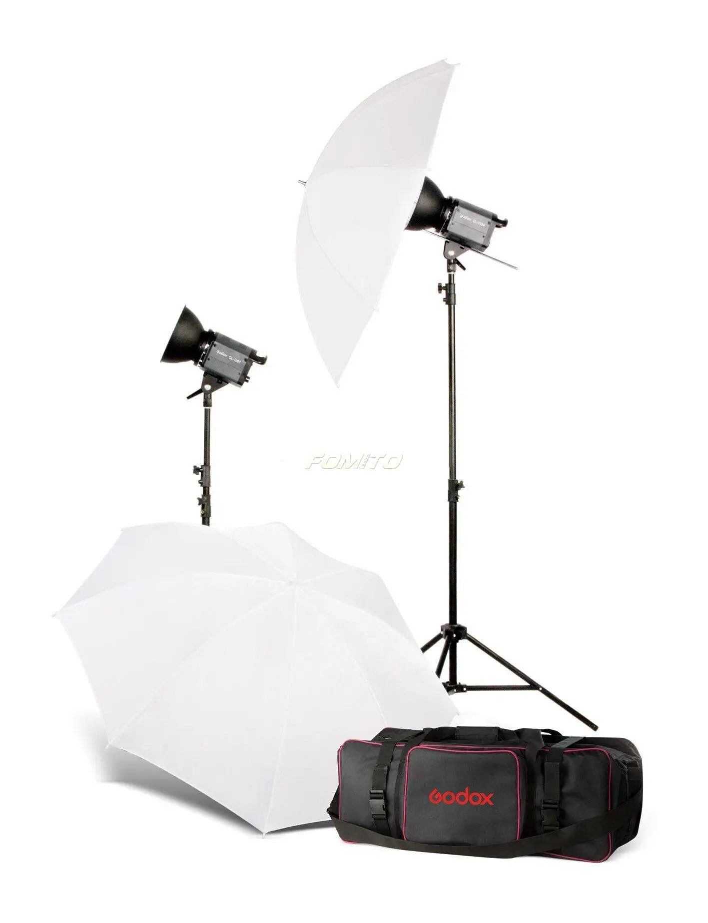 

Godox Quartz Light QL500K Studio Flash Kit QL500 500WS 2pcs*QL-500 Strobe Continuous Lighting photography flash lighting kit