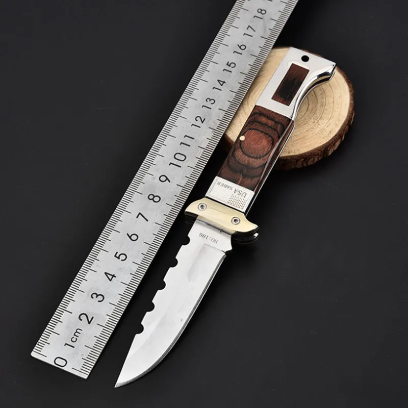 

High Quality Outdoor Tactical Folding Knife Self-defense Wilderness Survival Camping Small Hunting Knives Free Shipping