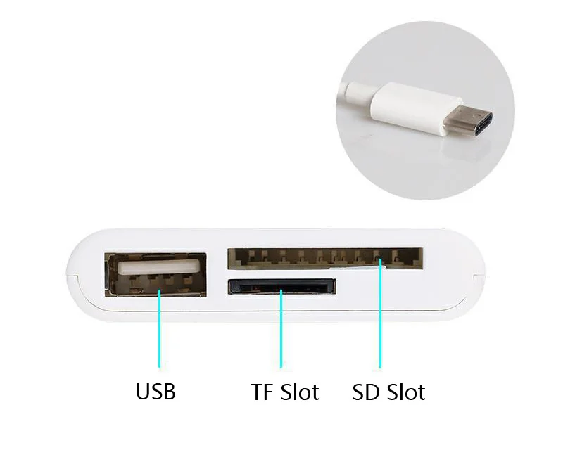 USB3.1 Тип C картридер 2 микро-sd TF считыватель карт OTG адаптер для Macbook samsung Galaxy S8 S9 S10 Tab S4 LG G5 G6 для HUAWEI P20 htc