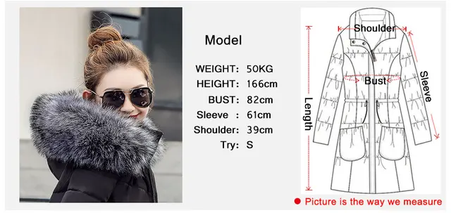 womens winter jackets and coats 2018 Parkas for women 4 Colors Wadded Jackets warm Outwear With a Hood Large Faux Fur Collar -