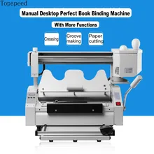 2019 New Perfect Book Binding Machine 5 functions in 1 Combo Hot Melt Glue Book binder
