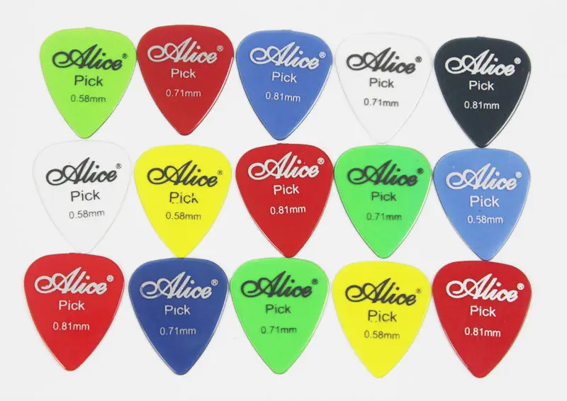 Чехол для гитары Alice Long Life Clear 100 шт. медиатор 0 58 мм/0 71 81 мм + 15 ячеек|picks plectrums|guitar pick