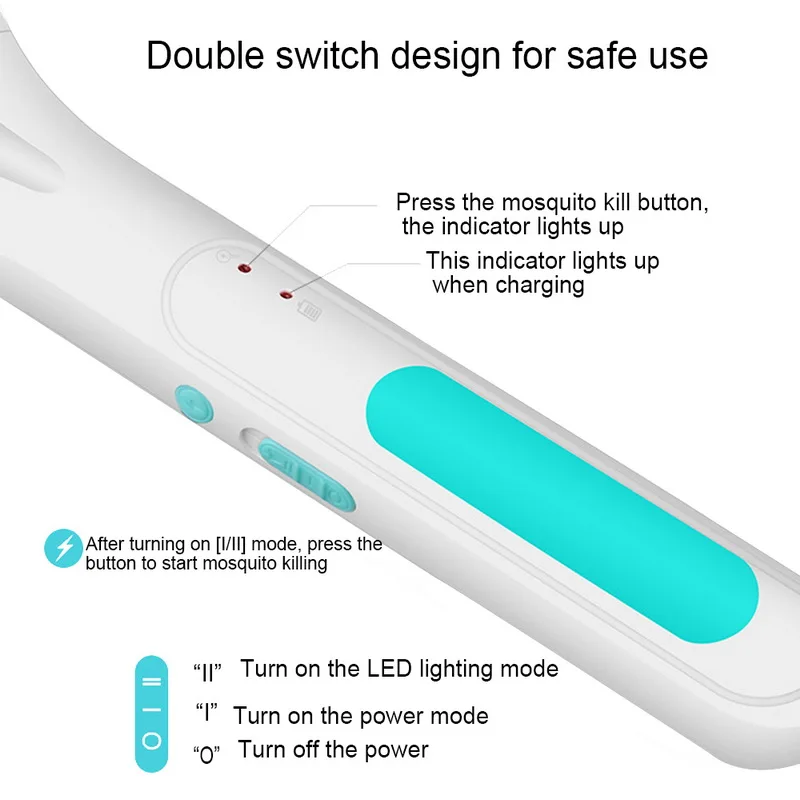 USB Chargerable Home Electric Fly Mosquito Bug Zapper Swatter Killer Safety Mesh беспроводные насекомые ловушка
