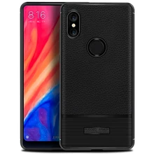 

For Xiaomi Mi Mix 2S Case Mi Mix 2S Cover Litchi Leather Grain Carbon Fiber Luxury Silicone Soft TPU Back Phone Fundas Coque