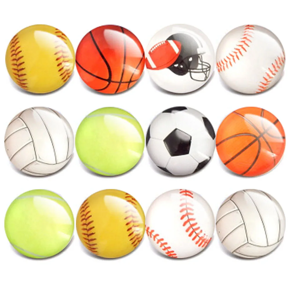 

10pcs/lot New Snap Jewelry 18mm Glass Snap Buttons Ball Series Fit Silver Leather Snap Button Bracelet Buttons Jewelry