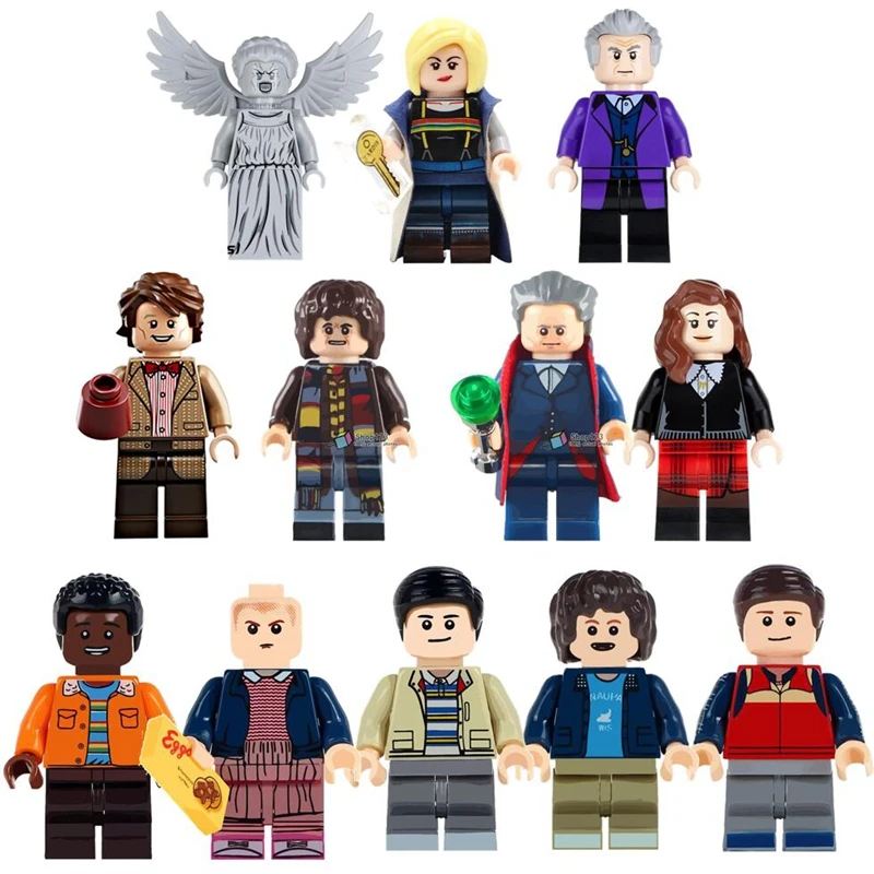 

Single Doctor Who TV Series Action building blocks Stranger Things Blade Hellboy Uzumaki John Rambo Toys For Children