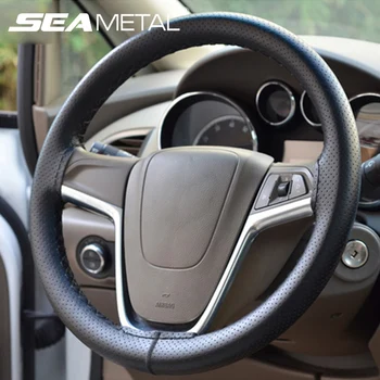 

DIY Car Steering Wheel Cover Braided Microfiber Leather Cars Wheel-Covers Automobiles interior Accessories Steering Wheels Cover