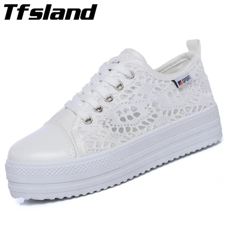 lace canvas sneakers