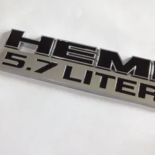 Новая хромированная/черная наклейка с именем HEMI 5,7 литровая эмблема-50 шт