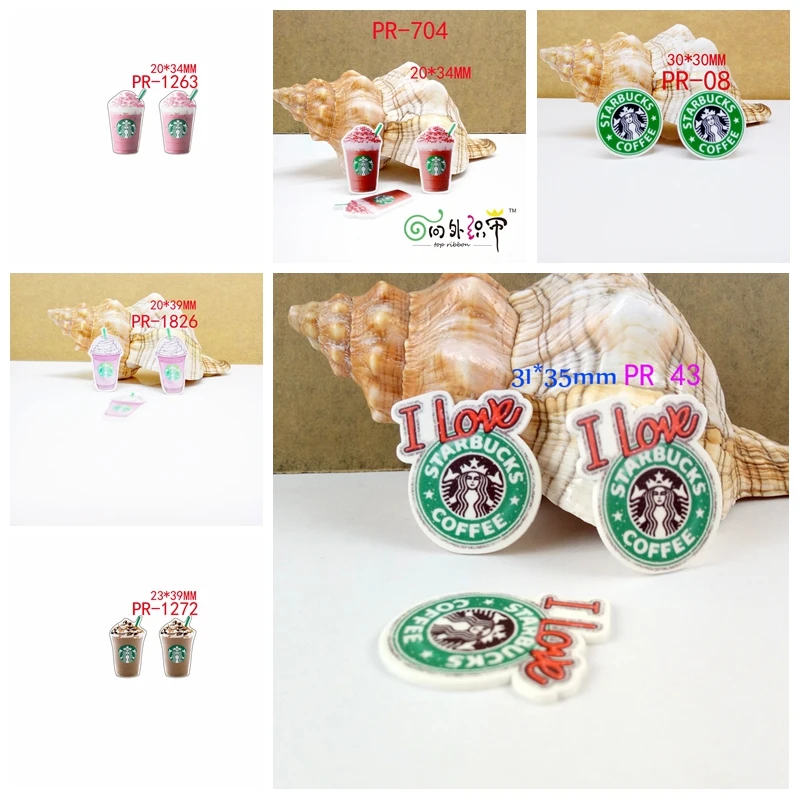 

Free shipping 30 pcs food planar resin ribbon PR 08