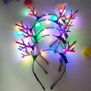 

Glitter eyeball headband Party ball Halloween headpiece props Glowing big eyes alien LED headband