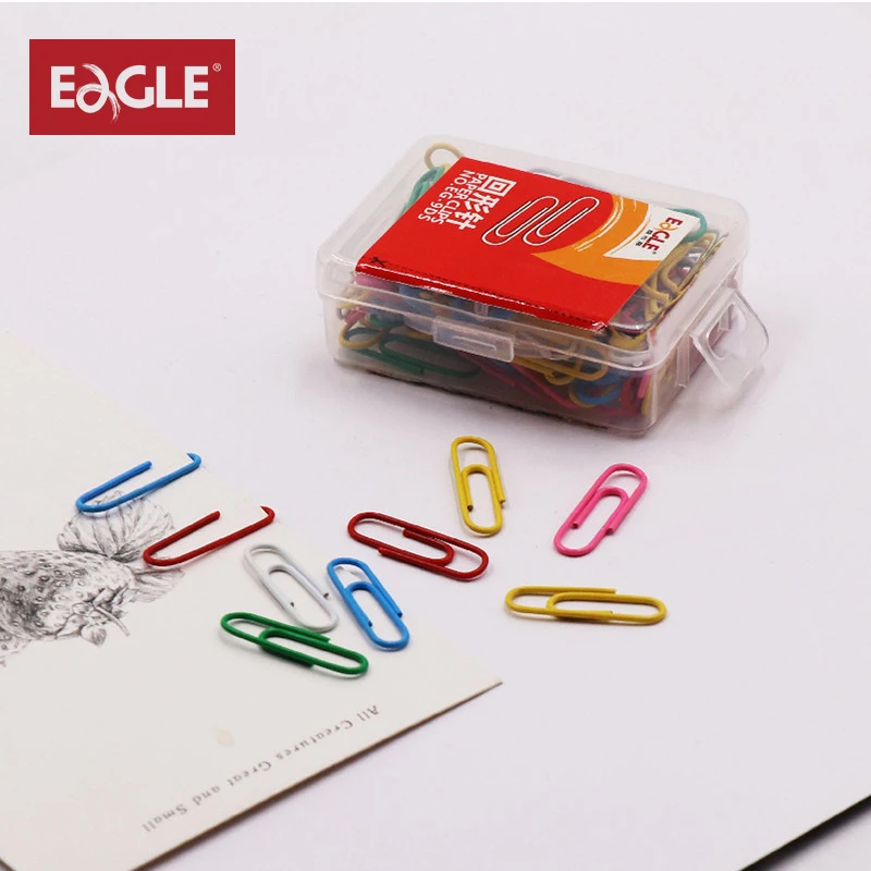 

Colorful Paper Clip 50/100Pcs Note Classified Clip Metal Ticket Binder Clip Funny Kawaii Bookmark Office Binding Supplies EG-9DS