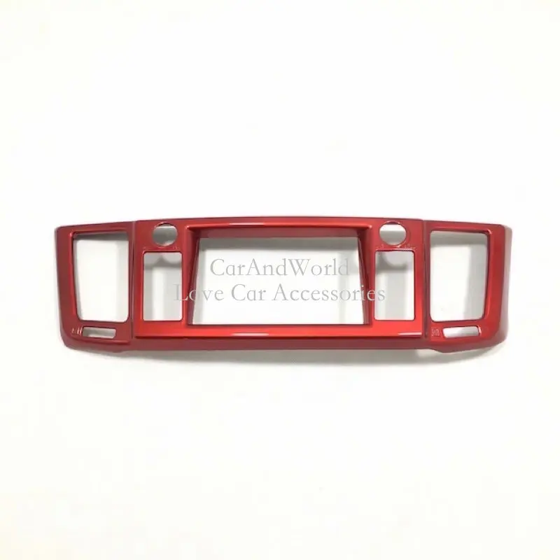 

For Toyota RAV4 2016 2017 Center Control Panel Console Navigation Button Frame Cover Trims ABS Chrome Car-Styling Accessories
