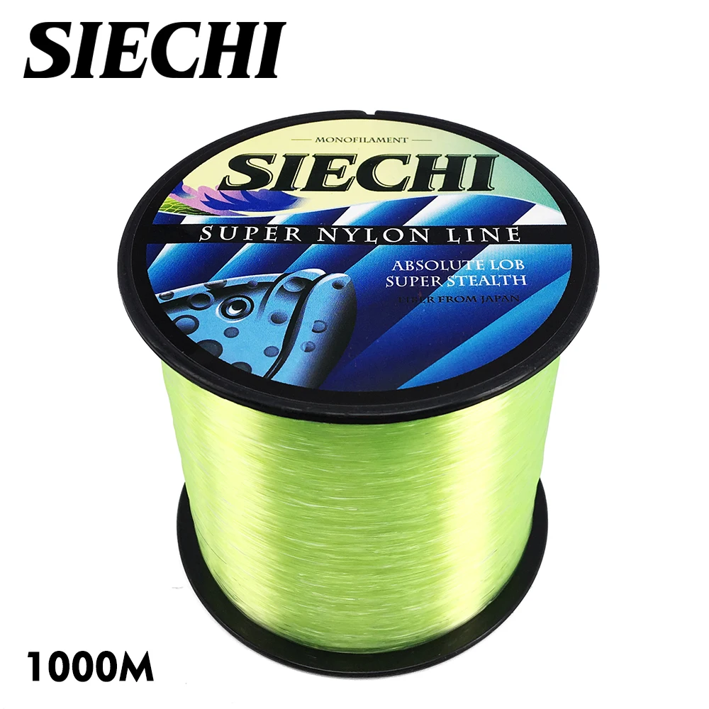 

2PCS 1000m Super Strong Nylon Fishing Line 4LB - 28LB 6 Colors Japan Monofilament Main Line For Carp & Match Fishing SIECHI