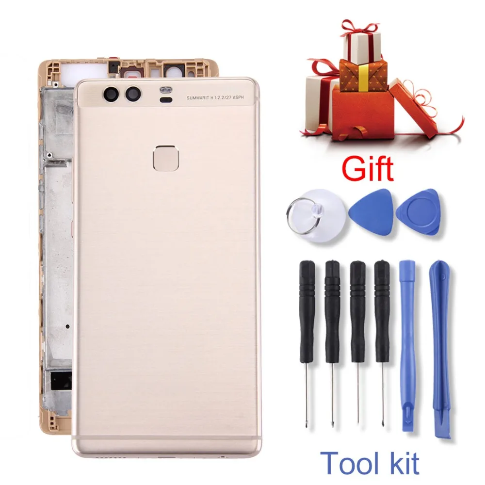 Задняя крышка батареи + передняя корпуса ЖК рамка пластина для Huawei Ascend P6/Mate S/P9 Lite