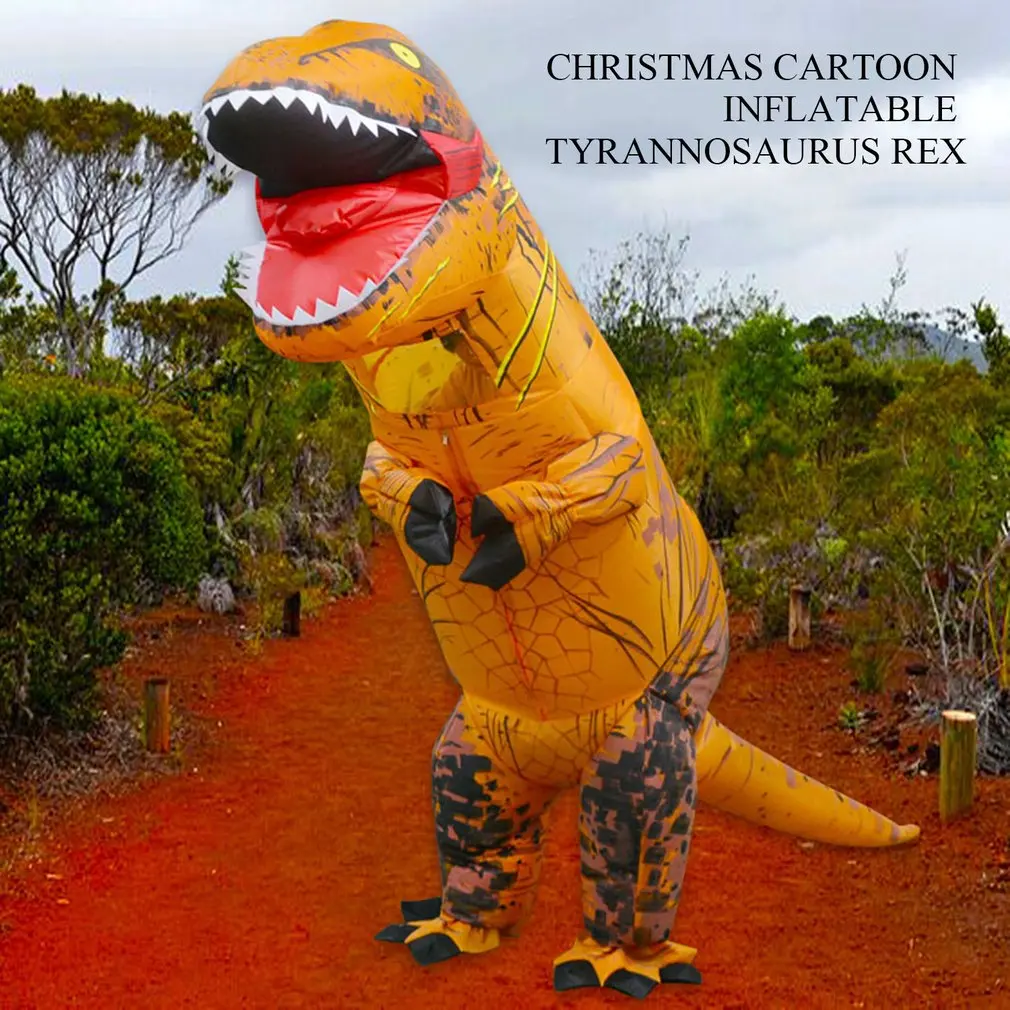 

Funny Inflatable Animal Dinosaur Party Cosplay Blowup Costume Performing Clothes For Adult Child