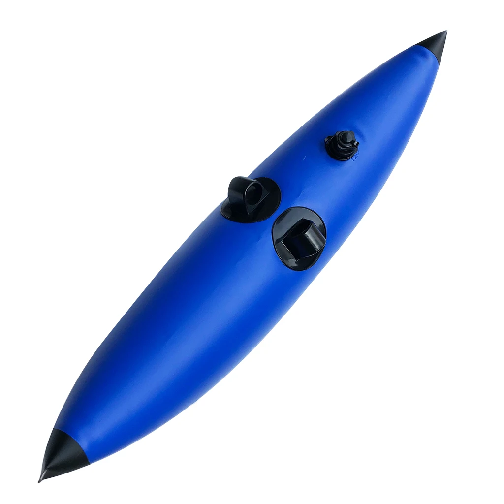 Kayak Boat Fishing Standing Inflatable Outrigger Stabilizer 90x28cm Blue/White for Kayaking Flatable Boat Yacht Accessory