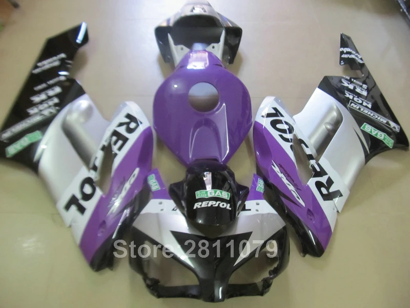 

Injection molding top selling fairing kit for Honda CBR1000RR 04 05 purple silver black fairings set CBR1000RR 2004 2005 GB10