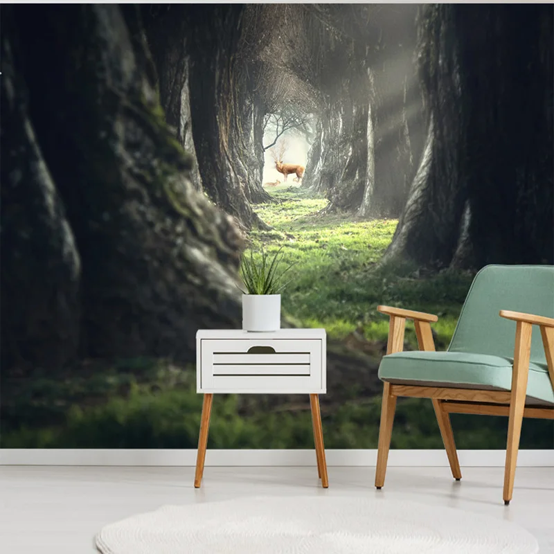 

Custom Photo Wallpaper Fresh Elk Forest Abstract Landscape Mural Living Room TV Backgrounds Mural Home Mural Decor Ped Parade 3D
