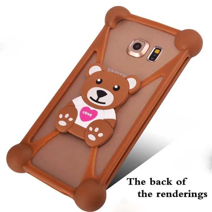 Hot sales Universal Soft Silicone Phone Case For Fly FS504 Cirrus 2 Nano Cover With Cute 3D Cartoon Stitch Animals Frame