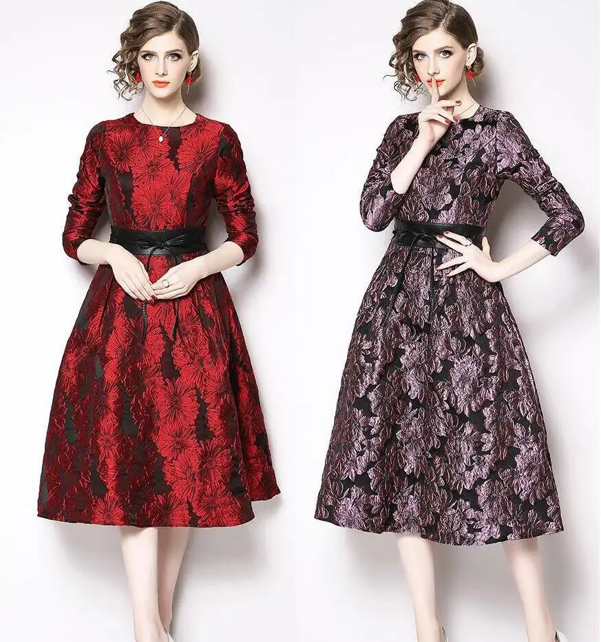 

2018 Lace and floral print Women's Elegant Long Mother of the Bride Dresses 2018 Formal mother's dress for Wedding Party Gowns