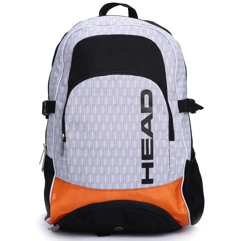 Оригинальная головка Национальный клуб серии теннисная сумка бадминтон сумка бренд raquete теннис Резервное копирование спортивный Многофункциональный рюкзак - Цвет: Белый