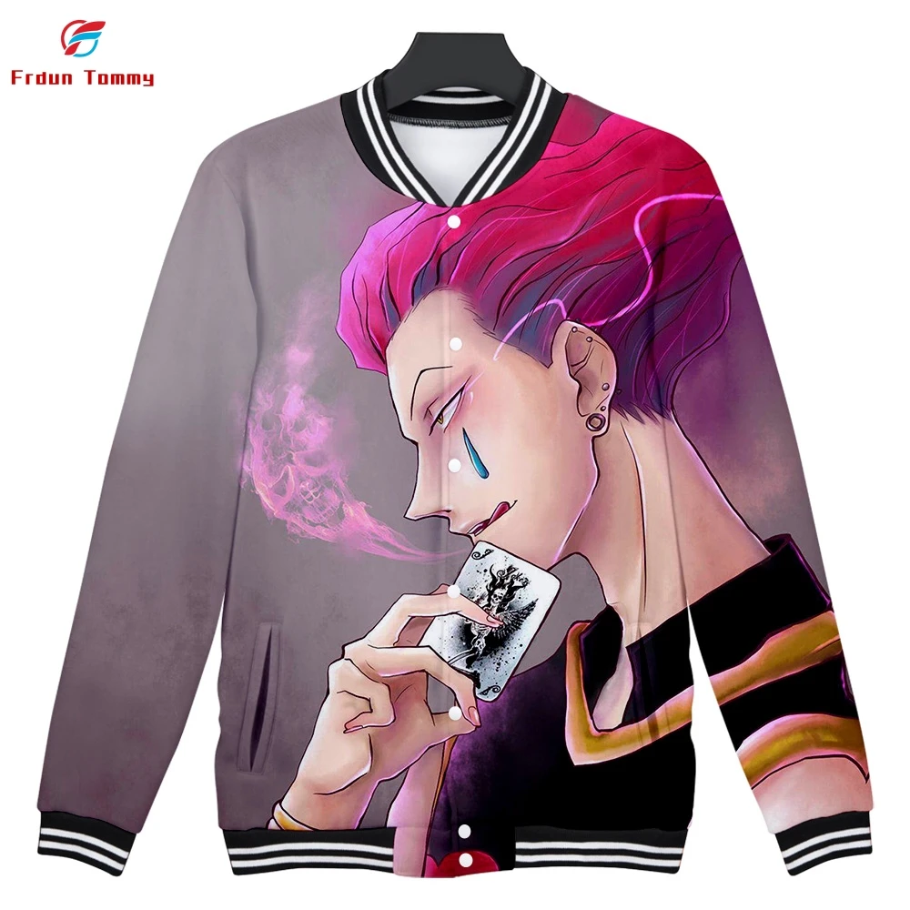 Новинка 2019 стильная модная повседневная бейсбольная куртка hisoka с 3D принтом для