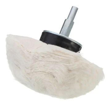 

DSHA Hot Sale 1PC 4 Inch 100% Cotton Dome Polishing Mop Buffing Wheel Polish Pad Drills White