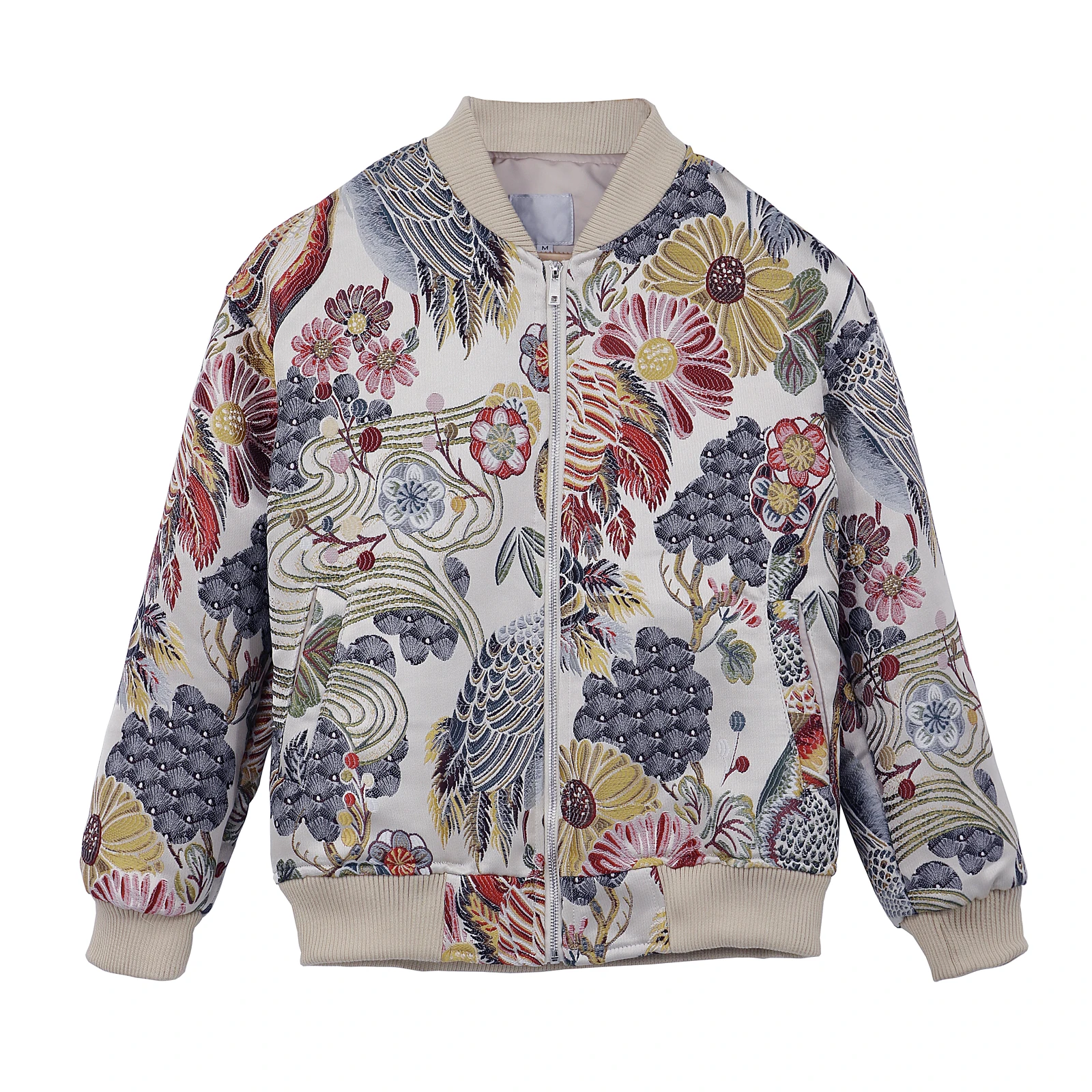 Japan Style Mens Floral Crane Embroidery Bomber Jacket Stand Collar Men Streetwear College Baseball Jackets Autumn Coat Jackets Aliexpress