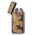 новинка 2017 двойной дуги электрический и USB-зажигалка прикуривателя перезаряжаемые факелом беспламенного ветрозащитный зажигалки encendedor isqueiro новинка 2017 двойной дуги электрический и USB-зажигалка прикуривателя перезаряжаемые факелом беспламенного ветрозащитный зажигалки encendedor isqueiro
