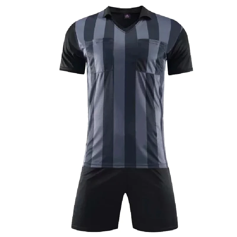 

Hot Style Soccer Judge Uniforms Set Professional Soccer Referee Clothing Kit Football Referee Jerseys Suit Classical Color L-3XL