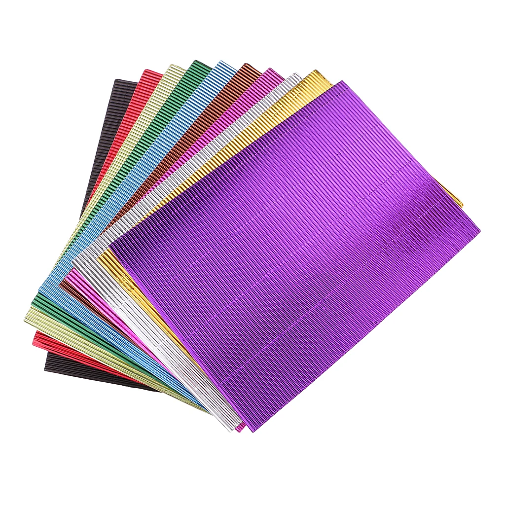 20 Pieces Origami Paper Mixed Style Art Crafts Paper -Corrugated Paper Crafts +Self Adhesive Sheets DIY Paper Toys Accessory