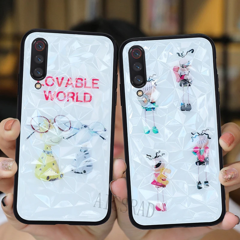 

Case for Redmi 7 Luxury 3D Diamond Texture Flower Case For Redmi Note 7 6 pro 6A For Mi9 Mi 9 8 SE A2 Lite Play Case Phone Coque