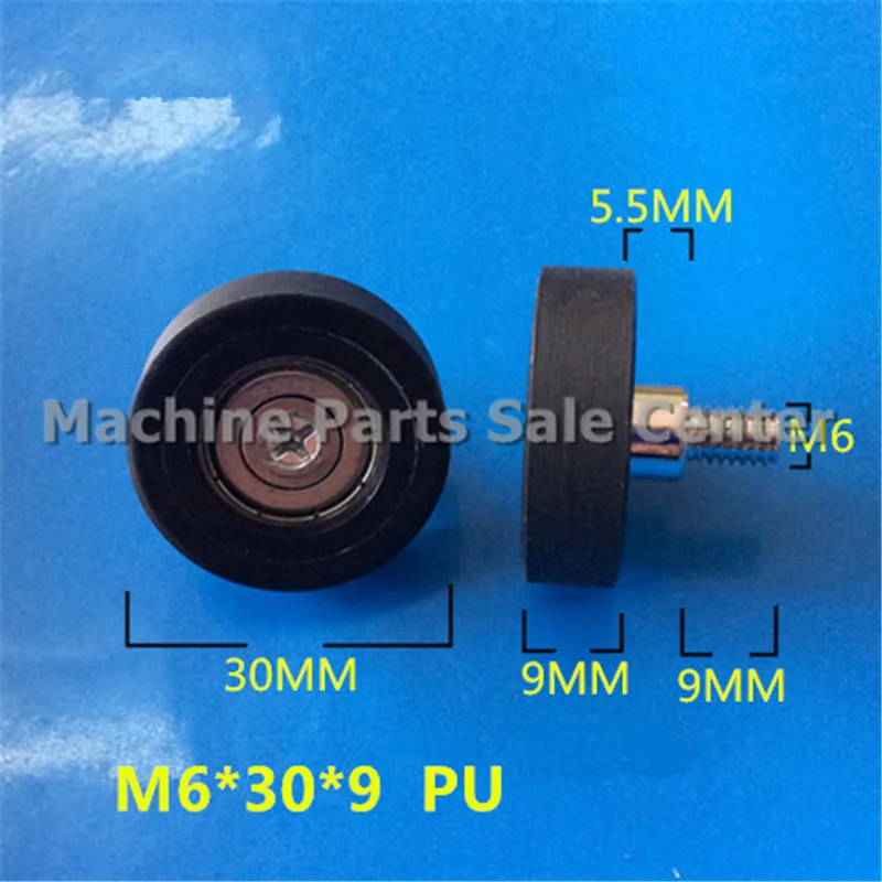 Swmaker M6*30*9mm Dr30mm F Type Idler Pulley Pu Screw Thread Bearing