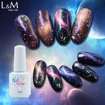 

Gelartist 3 Pcs Galaxy Shadow Series Art Nail Gel LED UV Soak off Gel brand wholesale shine beauty Long Lasting Gel Nail Polish