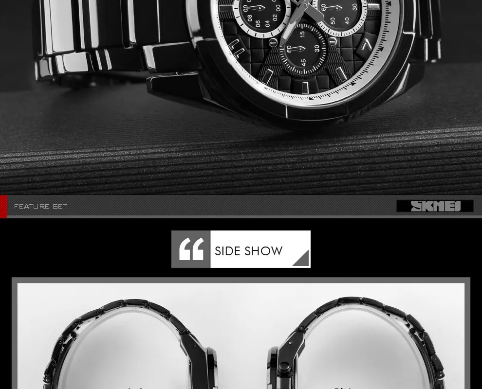 SKMEI новые бизнес часы для мужчин кварцевые часы сплав ремешок большой циферблат часы водонепроницаемый Wirstwatch Relogio Masculino Erkek Kol Saati