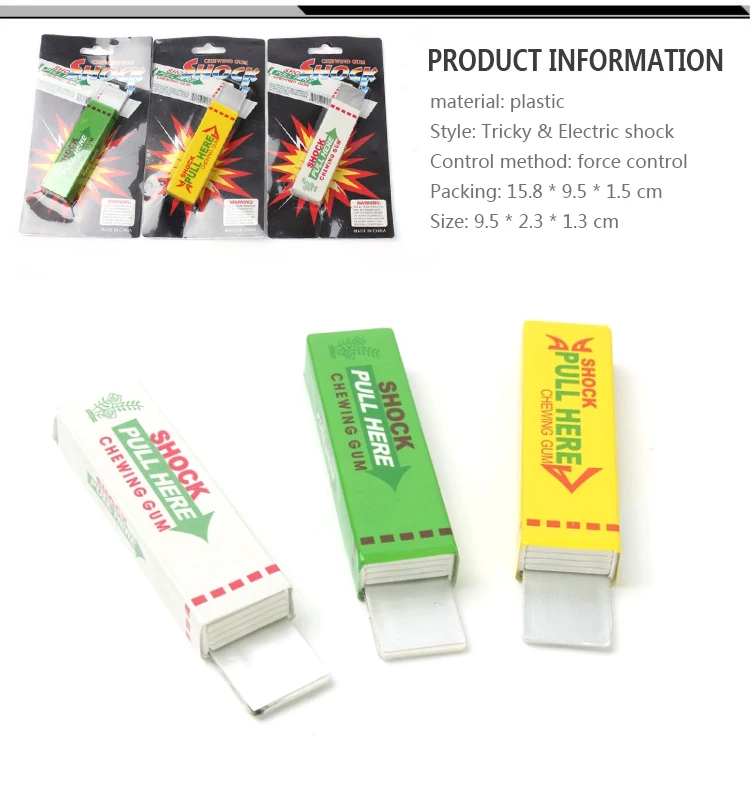 Gags Practical Jokes Static Electricity Safety Trick Joke Toy Electric Shock Shocking Chewing Gum Pull Trick Joke Practical Jokesshock Chewing Gum Aliexpress