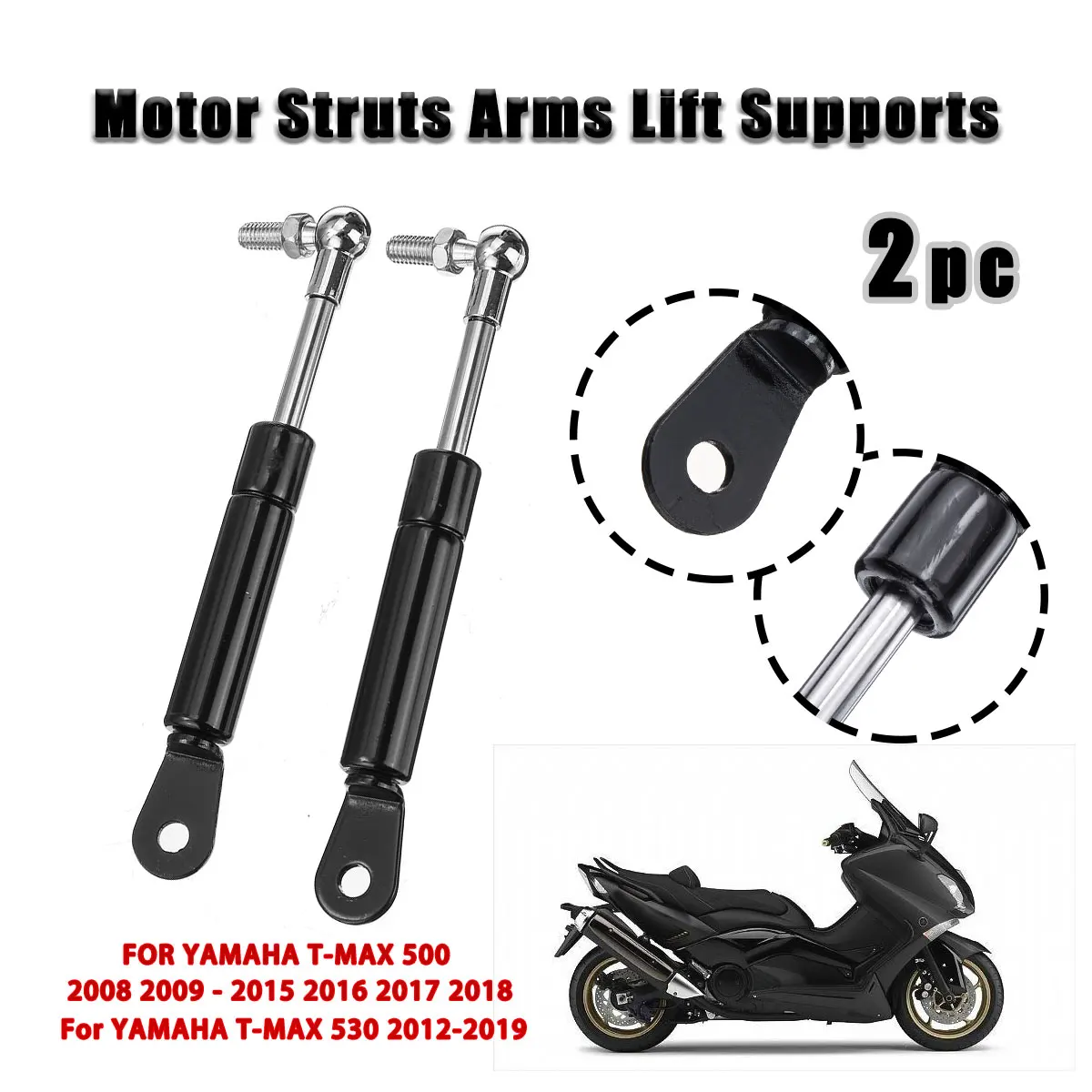  Motorcycle Scooter Seat Strut Adjust Adjuster Shock Lift Bar Support Props Arm For Yamaha T MAX TMA