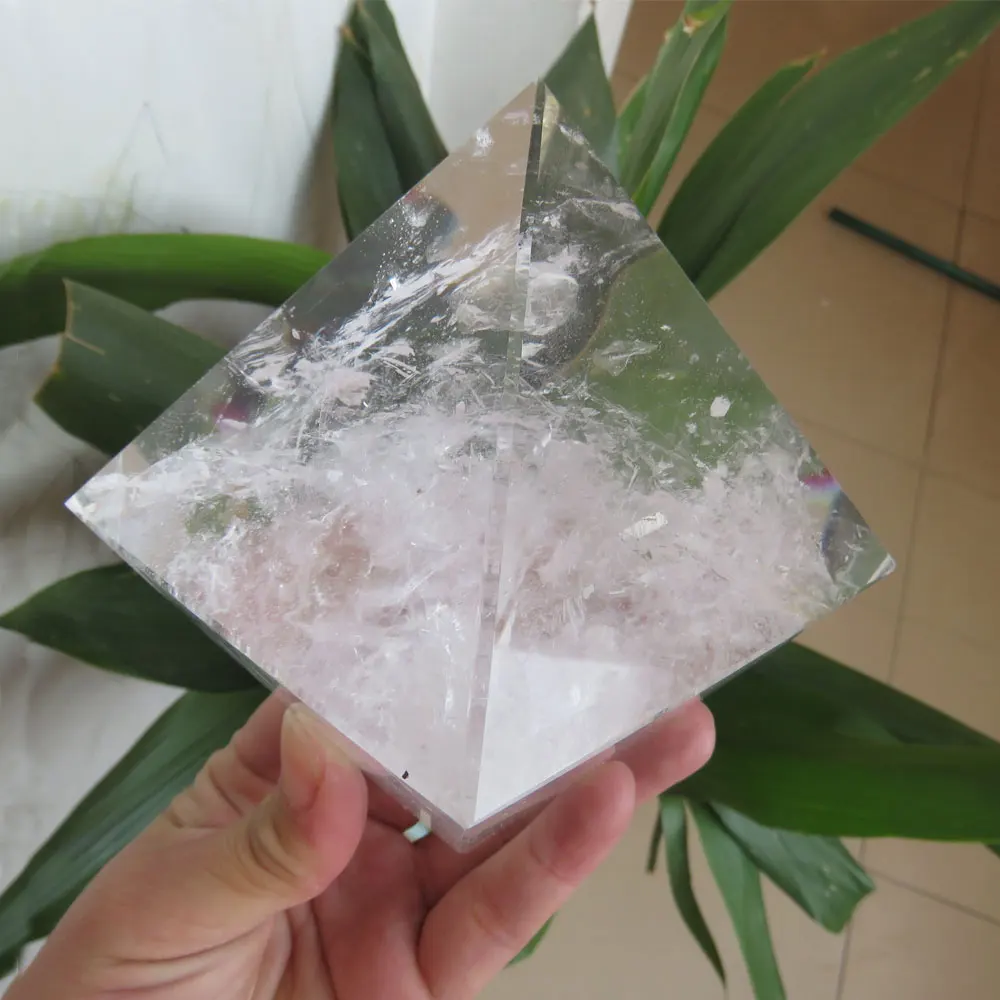 Pir mide De Cristal De Cuarzo Transparente 661 Natural Pir mide De 