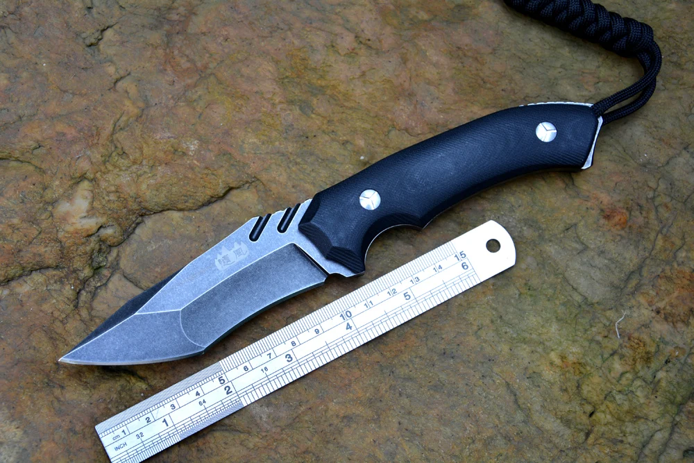 Y START fixed hunting knife camping hiking tactical wolf