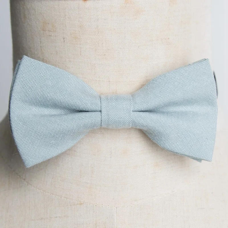 Детские галстуки-бабочки из хлопка, однотонные вечерние аксессуары для мальчиков и девочек с бантиком, мужские Регулируемые официальные свадебные галстуки с бабочкой - Цвет: LDYB1-6