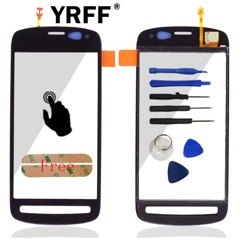 New A For Nokia PureView 808 803 Touch Screen With Digitizer Outer Glass Lens Replacement Adhesive