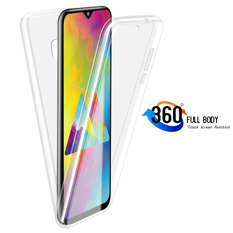 

360 Degree Phone Case for Samsung Galaxy A50 A30 A40 A60 A70 A10 A750 S10 M10 M20 M30 Silicone Cover 2 in 1 Soft TPU Rubber Case