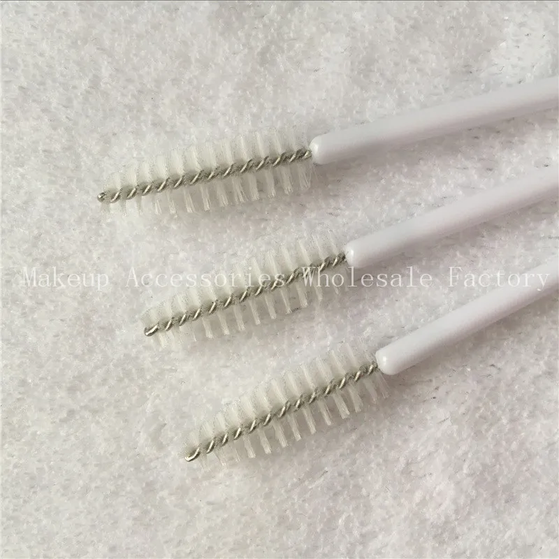 White Eyelash Mascara Eye Brushes 200pcs Wand Extension Mascara Wands Makeup Applicator Lash Cosmetic Make Up Tools