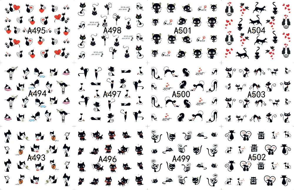 Etiqueta engomada del arte de las uƱas de la transferencia del agua Etiqueta engomada del arte de las uƱas de la transferencia del agua