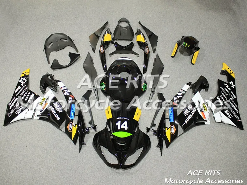 

New ABS motorcycle Fairing For kawasaki Ninja ZX6R 636 2009 2010 2011 2012 Injection Bodywor All sorts of color No.51