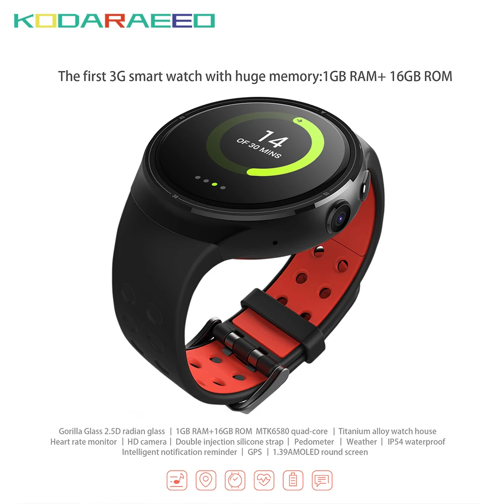 

Z10 Smart Watch Android 5.1 1GB+16GB GPS WiFi Nano SIM card Bluetooth smartwatch phone 3G Wristwatch Men's Smart watch relogio