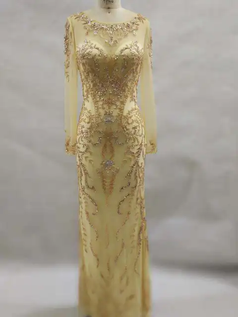 gouden avondjurk gouden avondjurk