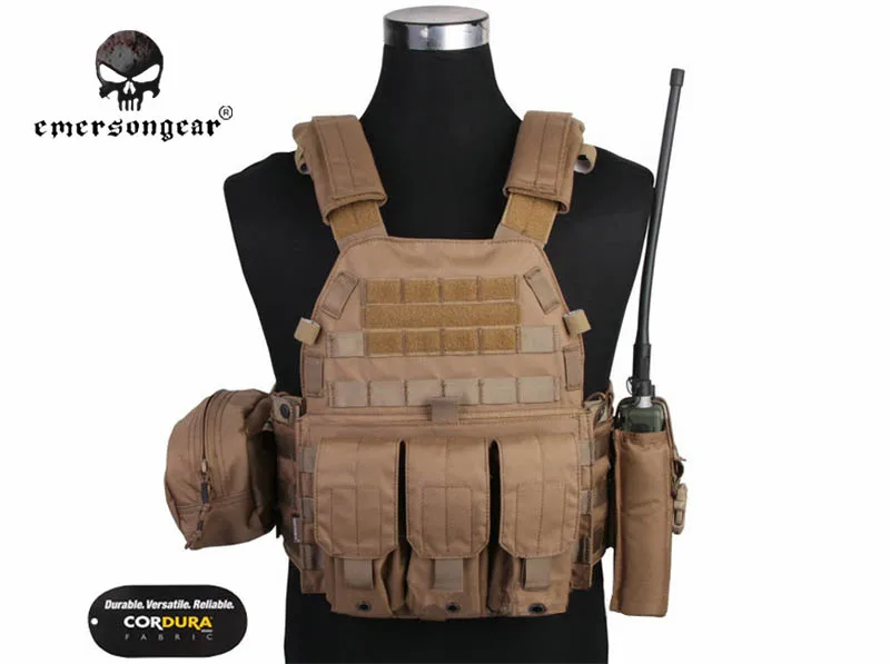 Тактический жилет Emerson gear LBT 6094 бронежилет с 3 мешками для охоты страйкбола Боевая